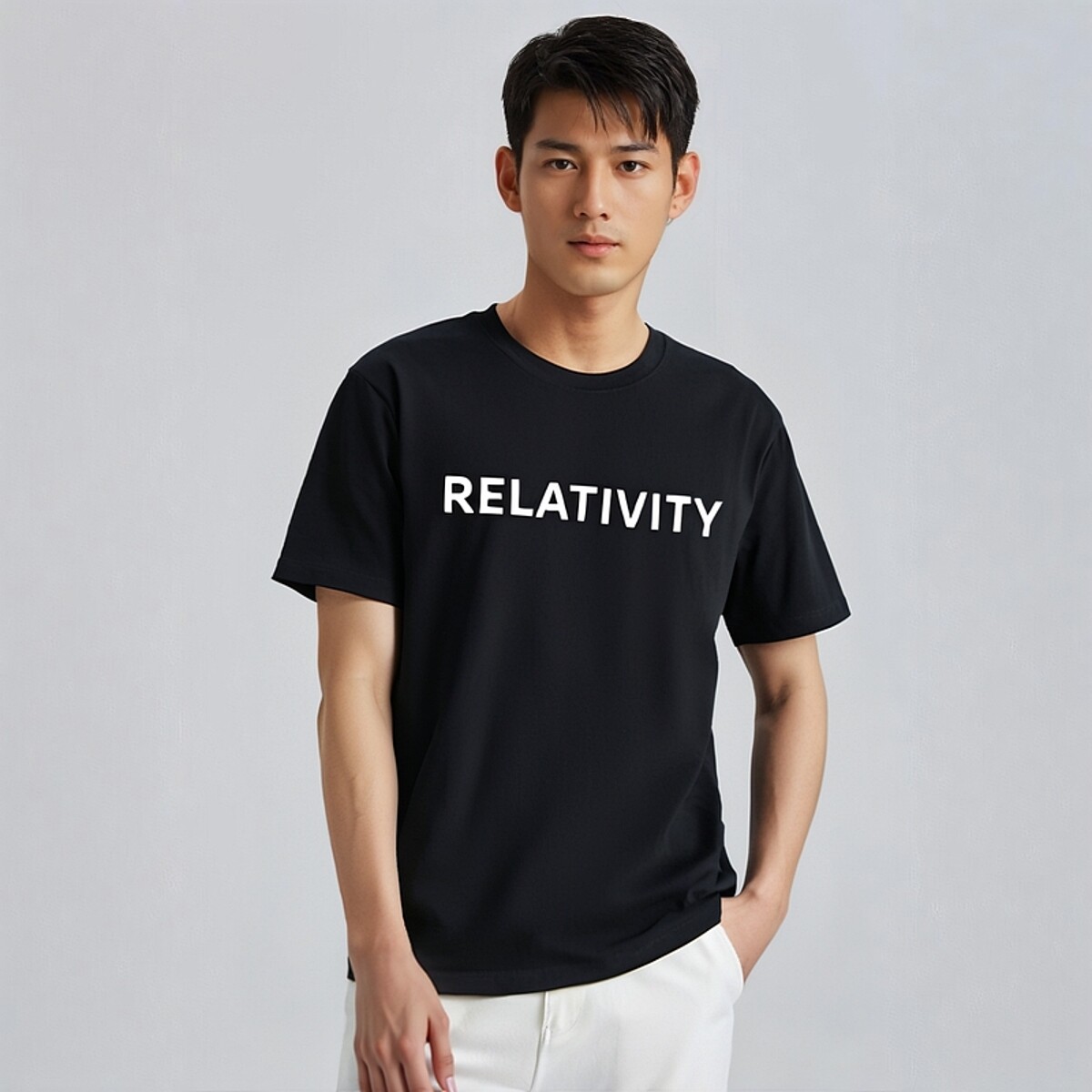 男士白色打底衫正肩重磅短袖夏季内搭重磅棉质高级感男装印花t恤