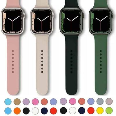 Silicone Strap For Watch Band 45mm 44mm 40mm 41mm 49mm 42 38