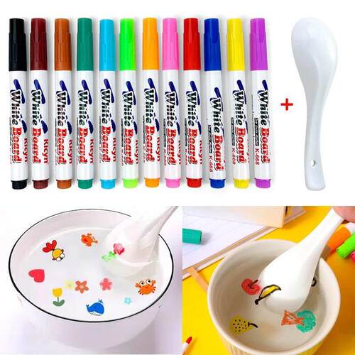 Magical Water Painting Pen Colorful Mark Pen Markers Floatin