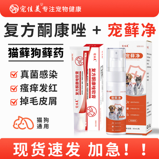 猫藓专用药复方酮康唑软膏宠物狗癣猫癣专用药真菌治疗皮肤病感染