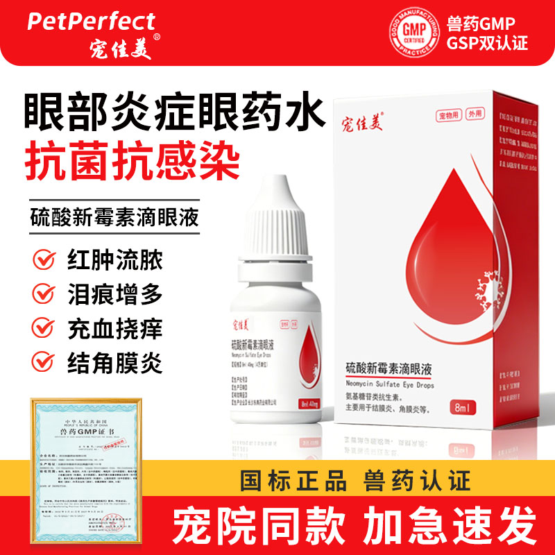 狗狗猫咪眼药水眼睛消炎角膜炎