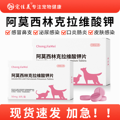 阿莫西林克拉维酸钾片咳嗽猫鼻支