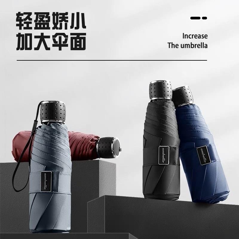五折超大轻巧便携雨伞大号双人纯色简约折叠伞手动加固防晒伞男女