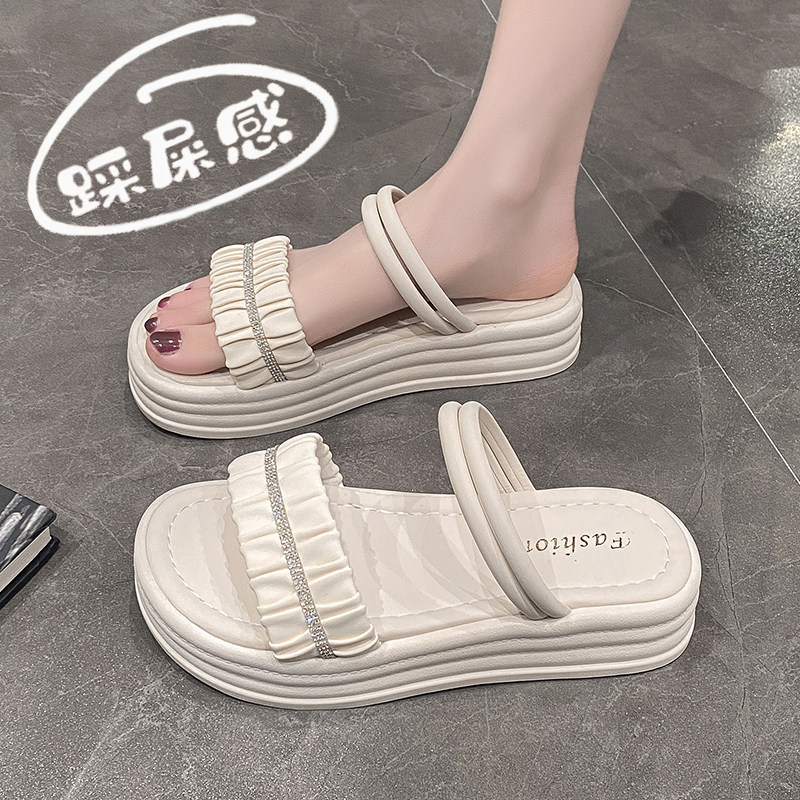 踩屎感凉拖鞋女夏季外穿2024新款防滑软底托鞋孕妇配裙子两穿半拖,女鞋,罗马凉鞋,淘宝优惠券,粉丝福利购,淘宝优惠卷