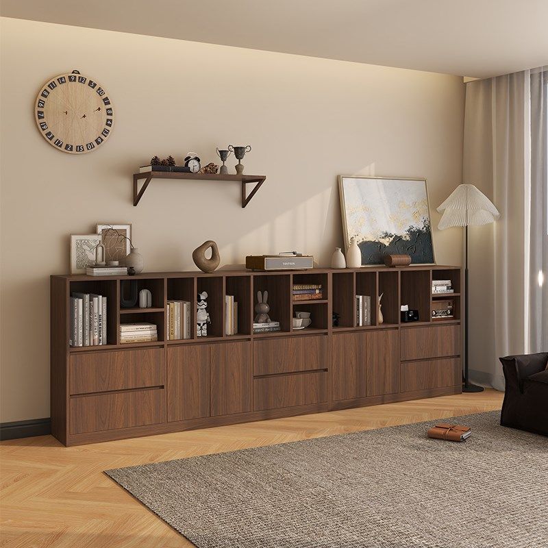 实木复古风组合书柜置物沙发边柜客厅家用书房书架收纳储物柜定制,住宅家具,组合书柜,淘宝优惠券,粉丝福利购,淘宝优惠卷