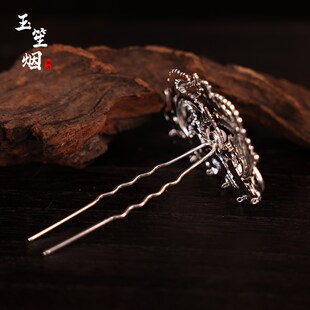 汉服古风发饰银色仙侠发冠流苏圣母光环头冠古装道袍头饰男女通用