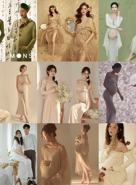 孕妇照服装白色蕾丝西装连体衣写真E私房艺术照影楼摄影拍照主题