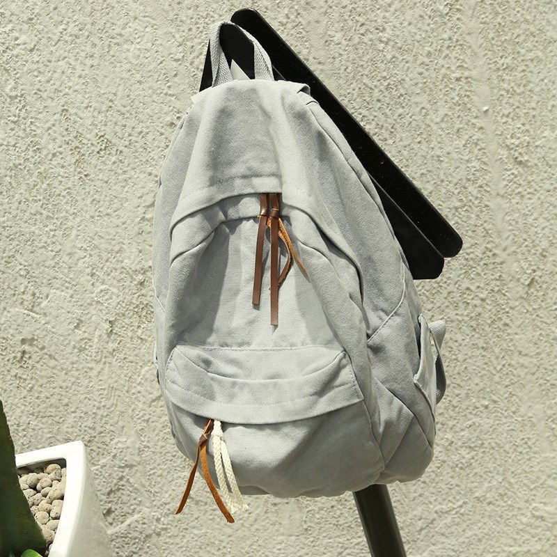 纯棉水洗帆布双肩包纯色旅行包复古学院风大容量背包男女学生书包,箱包皮具/热销女包/男包,通用款女包,淘宝优惠券,粉丝福利购,淘宝优惠卷