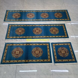 新疆和田机织纯羊毛中式加厚高档沙发汽车坐垫飘窗床边长条形地毯