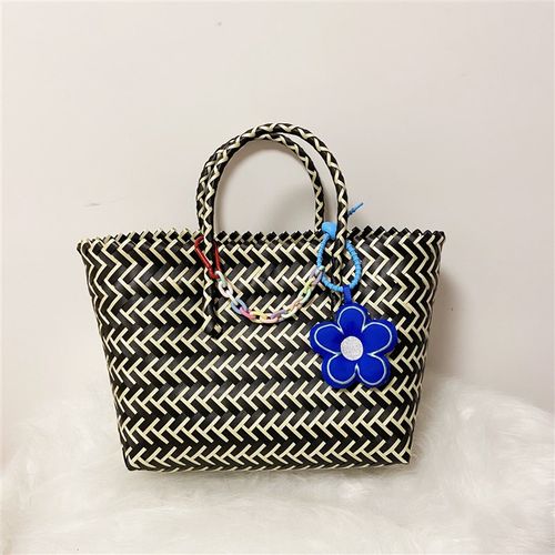 浴筐女手提手工编织洗澡篮超市购物篮野餐篮买菜篮子编织包大容量