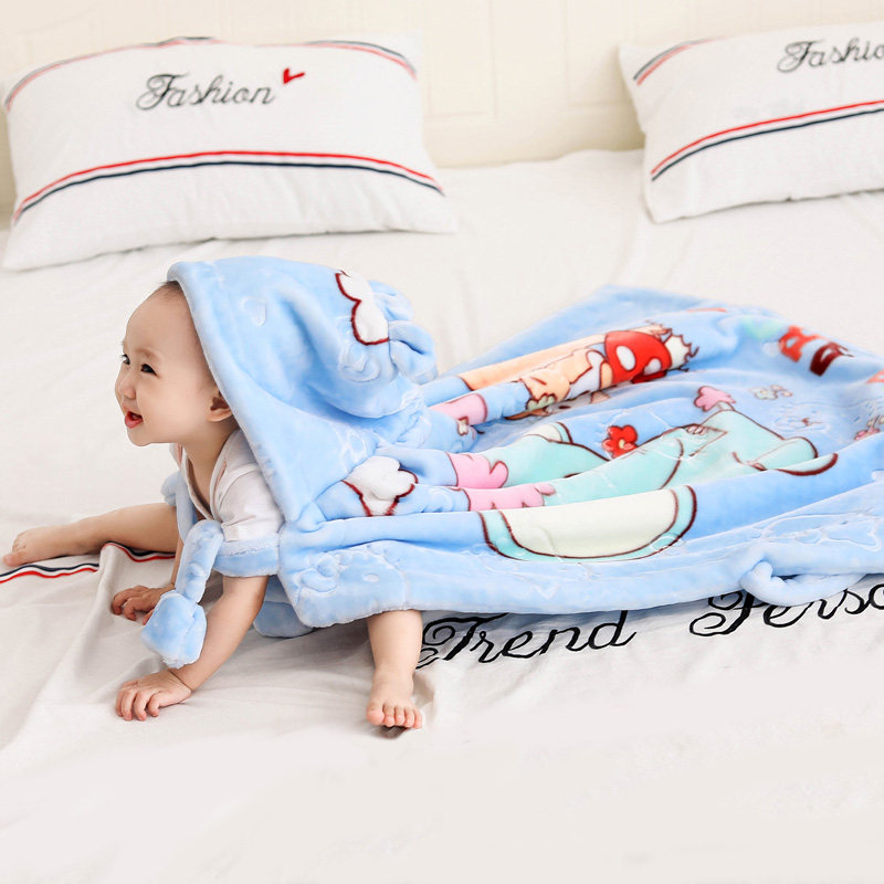 秋冬季婴儿抱被儿童包巾宝宝襁褓毯推车盖毯宝宝加厚法兰绒抱毯,婴童用品,婴童抱被/抱毯,淘宝优惠券,粉丝福利购,淘宝优惠卷