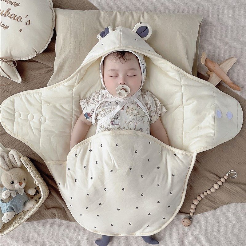 A类精梳棉软糯 新生儿防惊跳睡袋婴儿抱被宝宝包被春秋夹棉四季款,婴童用品,婴童抱被/抱毯,淘宝优惠券,粉丝福利购,淘宝优惠卷