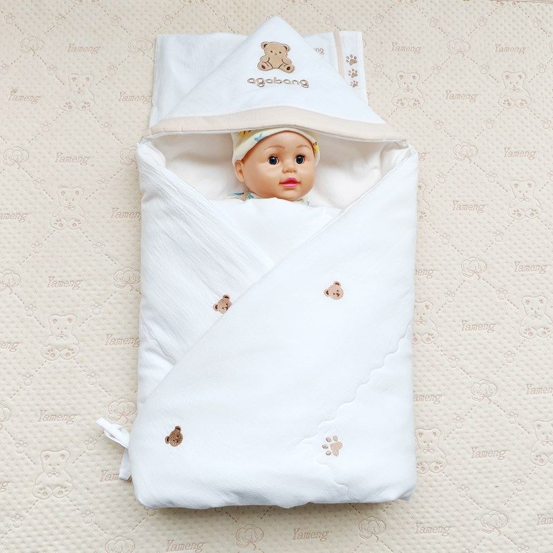 新生婴儿抱被棉花柔软卡通包被夹棉可脱胆夏薄春秋冬加厚宝宝用品,婴童用品,婴童抱被/抱毯,淘宝优惠券,粉丝福利购,淘宝优惠卷