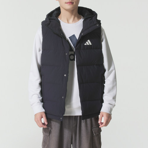 Adidas阿迪达斯男装2025秋冬新款时尚保暖羽绒马甲休闲马甲KH3995