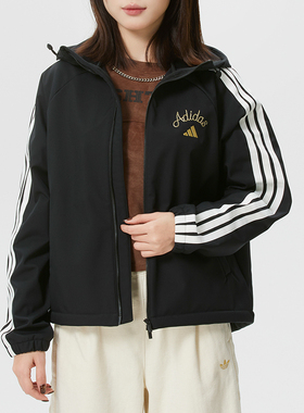 Adidas阿迪达斯外套女新款CNY马年新年款运动休闲夹克KU8973