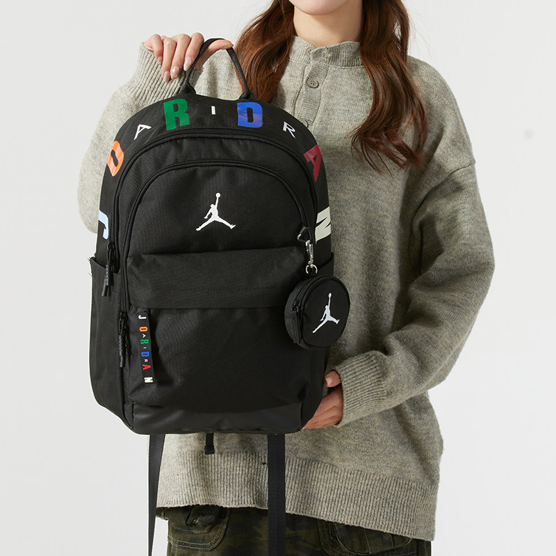 耐克（NIKE）男包女包25新款aj运动包jordan电脑包学生书包双肩