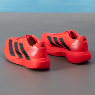 阿迪达斯Evo SL竞速跑步鞋男鞋红色新年款运动鞋马拉松鞋子