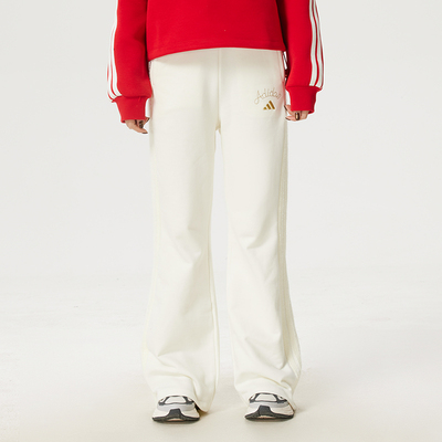 Adidas阿迪达斯女裤针织长裤子26春季新款运动裤宽松休闲裤KH2707