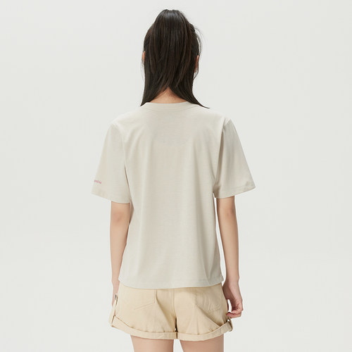 Columbia哥伦比亚T恤女装2026夏季新款透气休闲速干短袖女AR3843