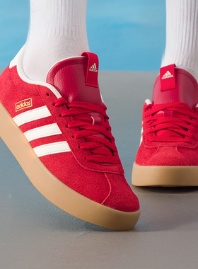Adidas阿迪达斯新年款红色休闲鞋男鞋女鞋25新款运动鞋板鞋KI5079