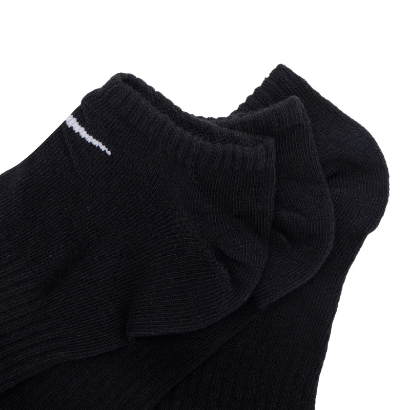NIKE耐克男女短袜春夏室内外经典质袜子三双装黑色子