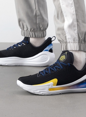 UA安德玛球鞋男鞋女鞋CURRY 12场上后卫室内篮球鞋黑色潮流运动鞋