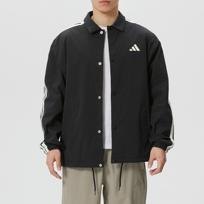 Adidas阿迪达斯官方外套男款26新款三条纹休闲外套运动夹克KR2499