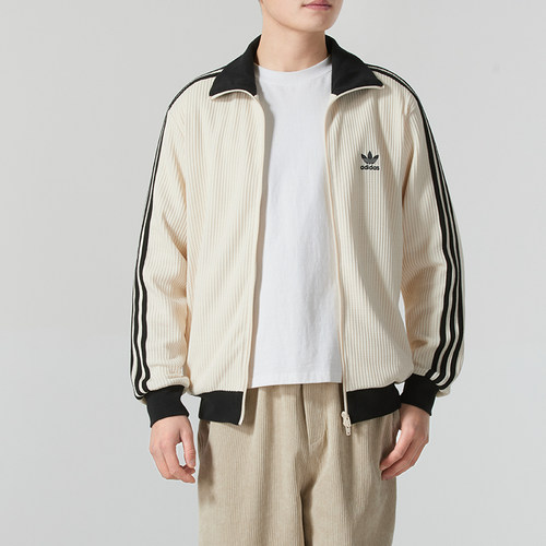 阿迪达斯三叶草华夫格外套2026夏季新款韩版衣服男女装上衣JW0109