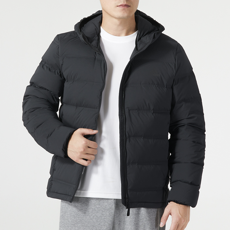 官方正品阿迪达斯羽绒服男装冬季新款运动休闲服保暖连帽棉羽外套