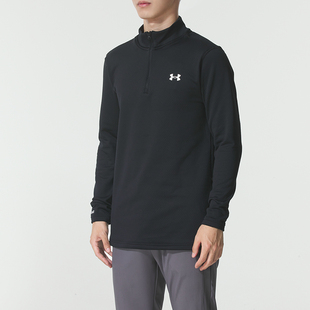 安德玛长袖t恤男正品base 4.0户外登山滑雪套头衫半拉链运动服