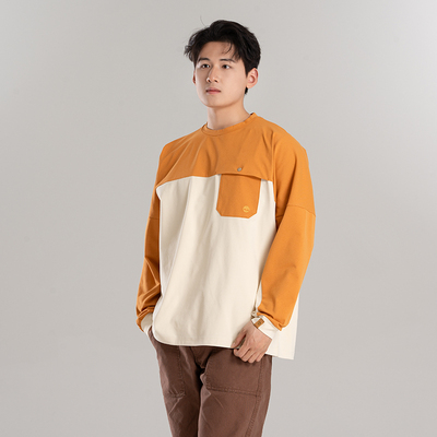 Timberland添柏岚男士长袖T恤春季新款户外徒步休闲套头衫男A6G4K