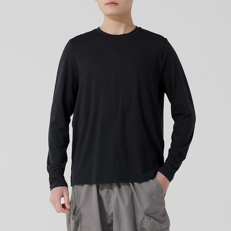 UA安德玛正品男士长袖T恤户外训练运动上衣圆领透气打底衫1386975