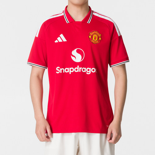 阿迪达斯adidas男子足球服短袖曼联26/27赛季主场球衣球迷版运动