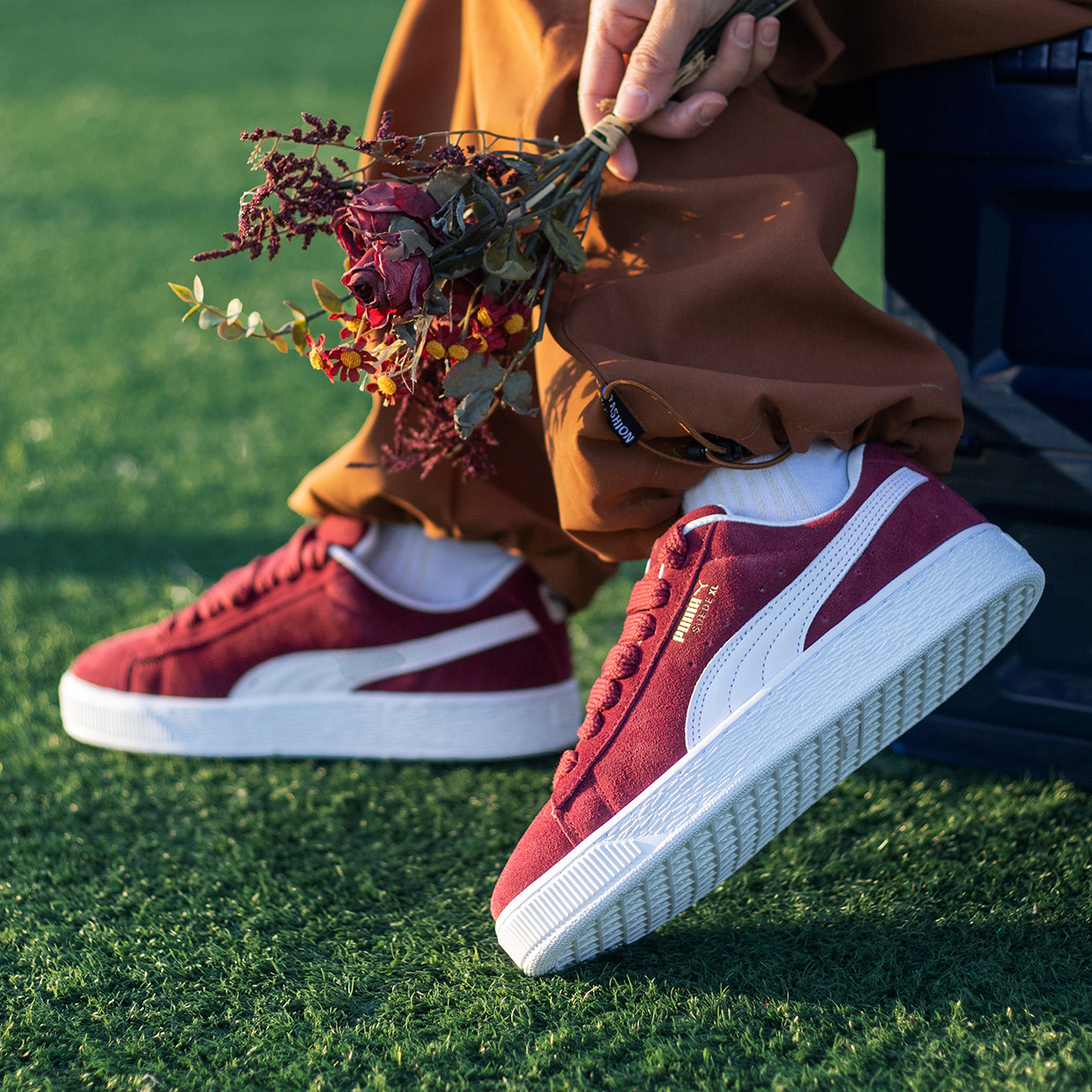 PUMA彪马板鞋男鞋女鞋2026新款红色马年本命年休闲鞋翻毛皮运动鞋