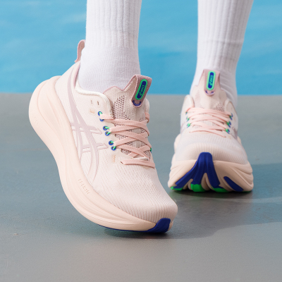 亚瑟士女鞋春季新款GEL-NIMBUS 28跑步鞋户外慢跑鞋运动鞋训练鞋