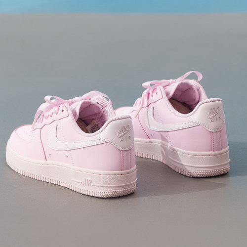NIKE耐克女鞋粉色厚底休闲鞋26新款运动鞋AF1空军一号板鞋IR0871
