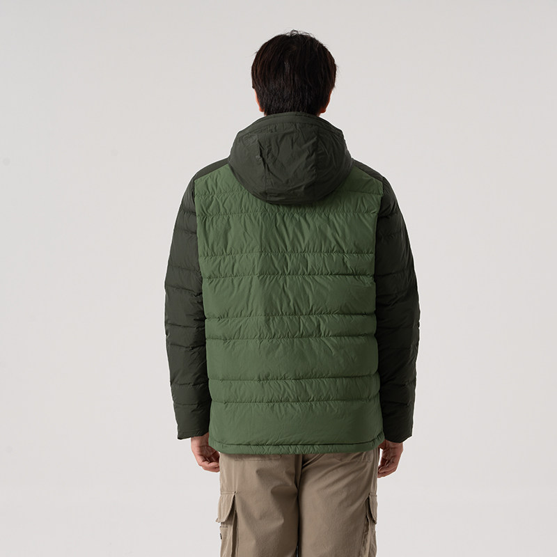 哥伦比亚（Columbia）羽绒服男装秋冬新款户外连帽运动服轻便鸭绒