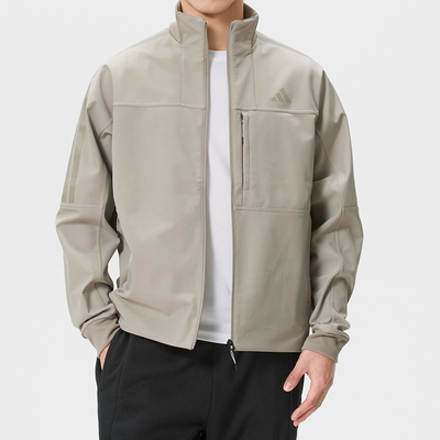 adidas阿迪达斯男装梭织夹克外套2026春新款立领加绒运动服KR2533