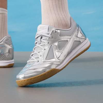 NIKE耐克官方正品男鞋秋冬新款GATO LV8金属银低帮板鞋运动休闲鞋