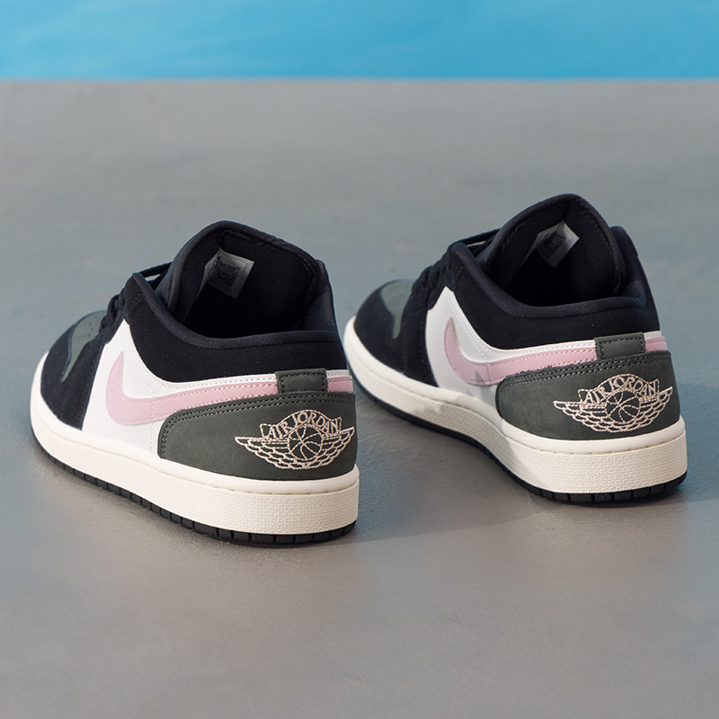 耐克（NIKE）aj1低帮男鞋 2026新款复古air jordan 1 low黑白粉耐
