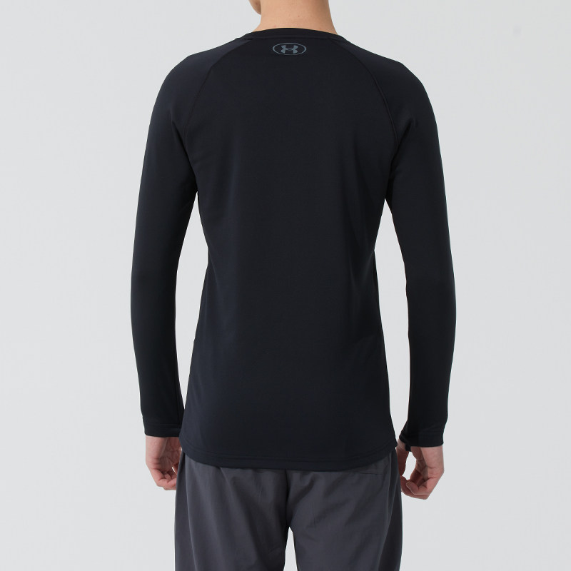 UA安德玛base3男款长袖t恤健身训练保暖户外跑步速干紧身衣运动服