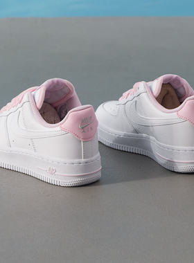 nike耐克秋季女鞋AF1空军一号运动粉色丝带休闲鞋板鞋HV4403-601