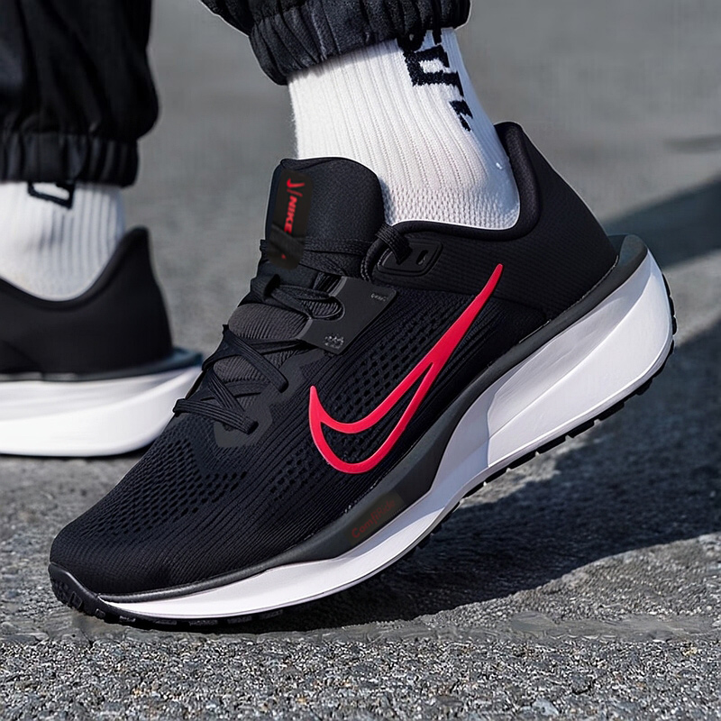 耐克男鞋官方正品NIKE QUEST 6跑鞋2025冬季黑色轻便运动鞋FD6033