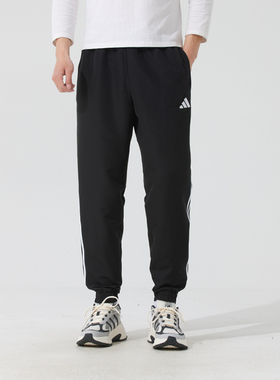 阿迪达斯休闲裤男装秋季新款TIRO ES W PNT 黑色足球运动裤JC5445