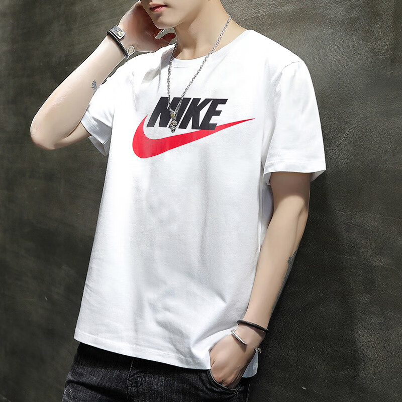 NIKE耐克T恤男士运动服短袖正品秋冬新款情侣装纯棉半袖体恤衫女