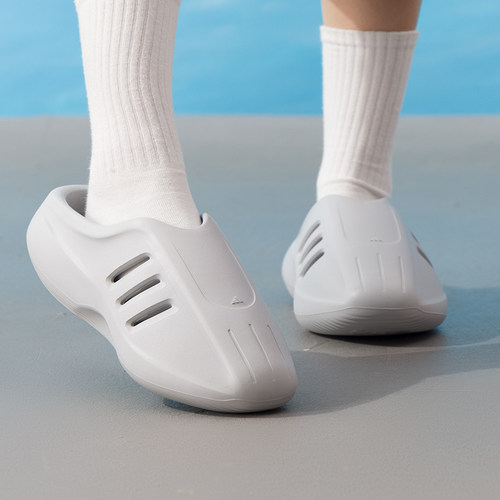 Adidas阿迪达斯官方正品三叶草男鞋女鞋2026夏季新款透气运动拖鞋