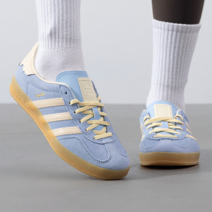 adidas阿迪达斯T头鞋 新款 GAZELLE三叶草德训板鞋 女JR8029 2025春季