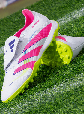 阿迪达斯2025秋冬新款PREDATOR碎钉足球鞋男鞋TF训练比赛实战耐磨
