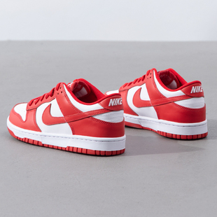 耐克NIKE本命年女鞋2026新年款春季红色DUNK皮面板鞋运动鞋休闲鞋