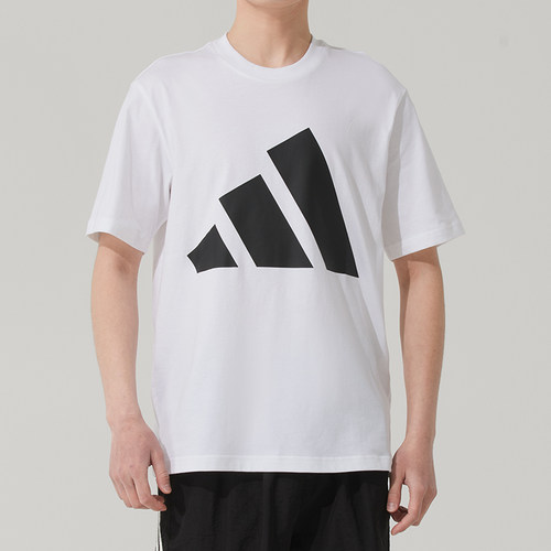 adidas阿迪达斯夏新款男运动休闲短袖圆领T恤透气宽松JE8943